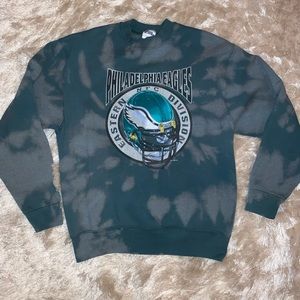 Custom tie dyed Philadelphia eagles sweatshirt